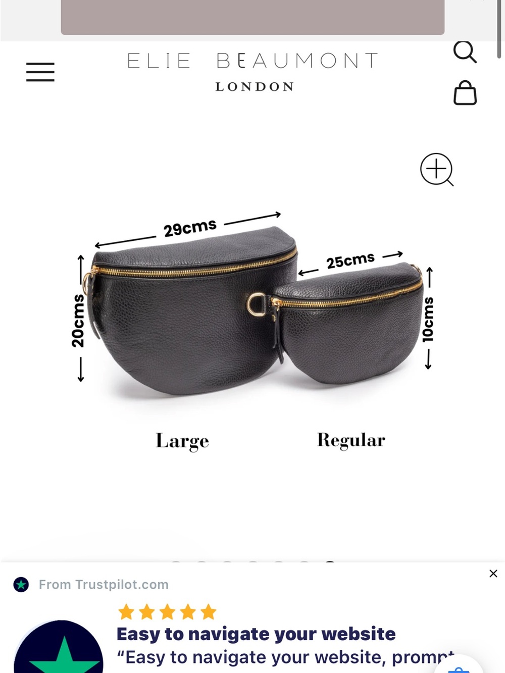 Gold Metallic Crossbody Belt Bag - Women's Convertible Style - Picture 7 of 7